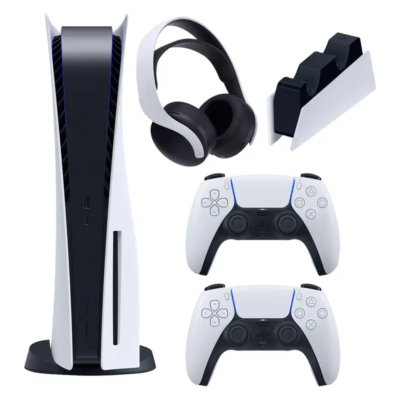 کنسول بازی سونی مدل PlayStation 5 ظرفیت 825 گیگابایت ریجن 1200 آسیا به همراه دسته اضافی و هدست 7J5sCi